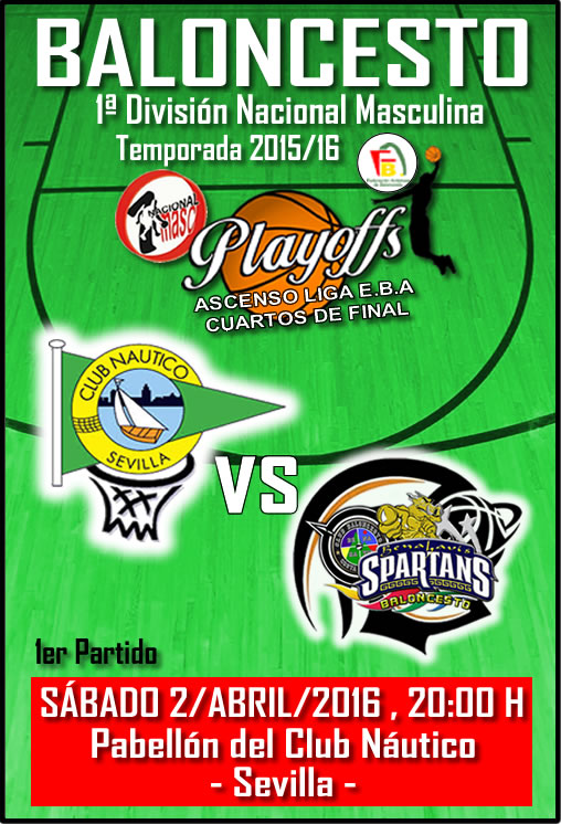 Cartel partidos a domicilio PLAYOFF 02042016