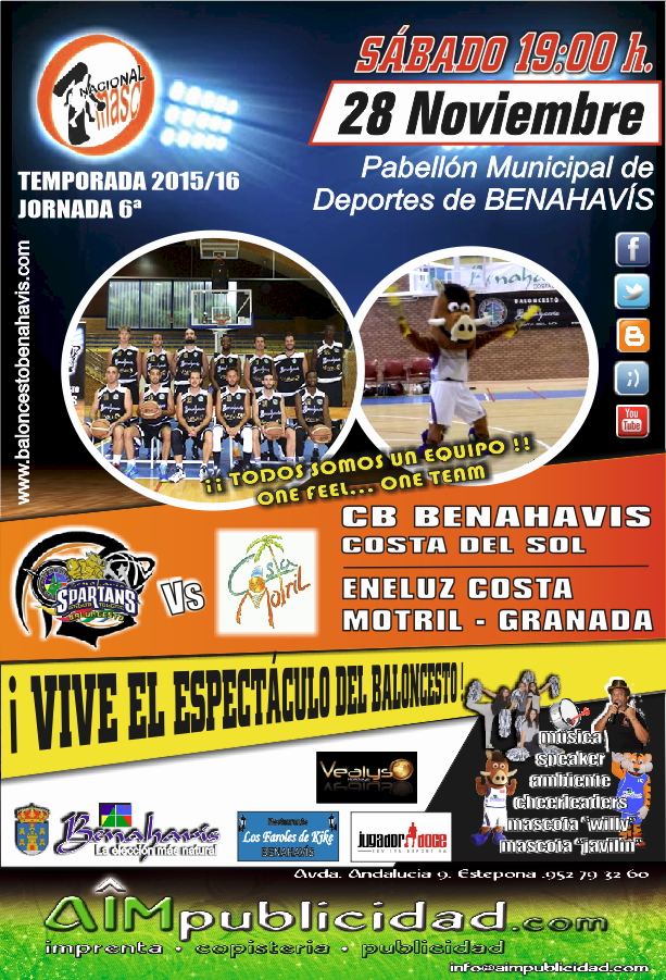 PREVIA J6ª| 1a Nacional 2015/16 | CB Benahavís Costa del Sol vs Eneluz CB Costa Motril (Granada)