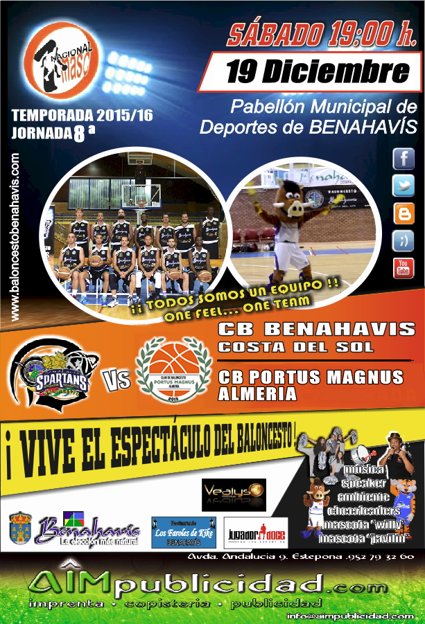 PREVIA J8ª| 1a Nacional 2015/16 | CB Benahavís Costa del Sol vs CB Portus Magnus (Almería)