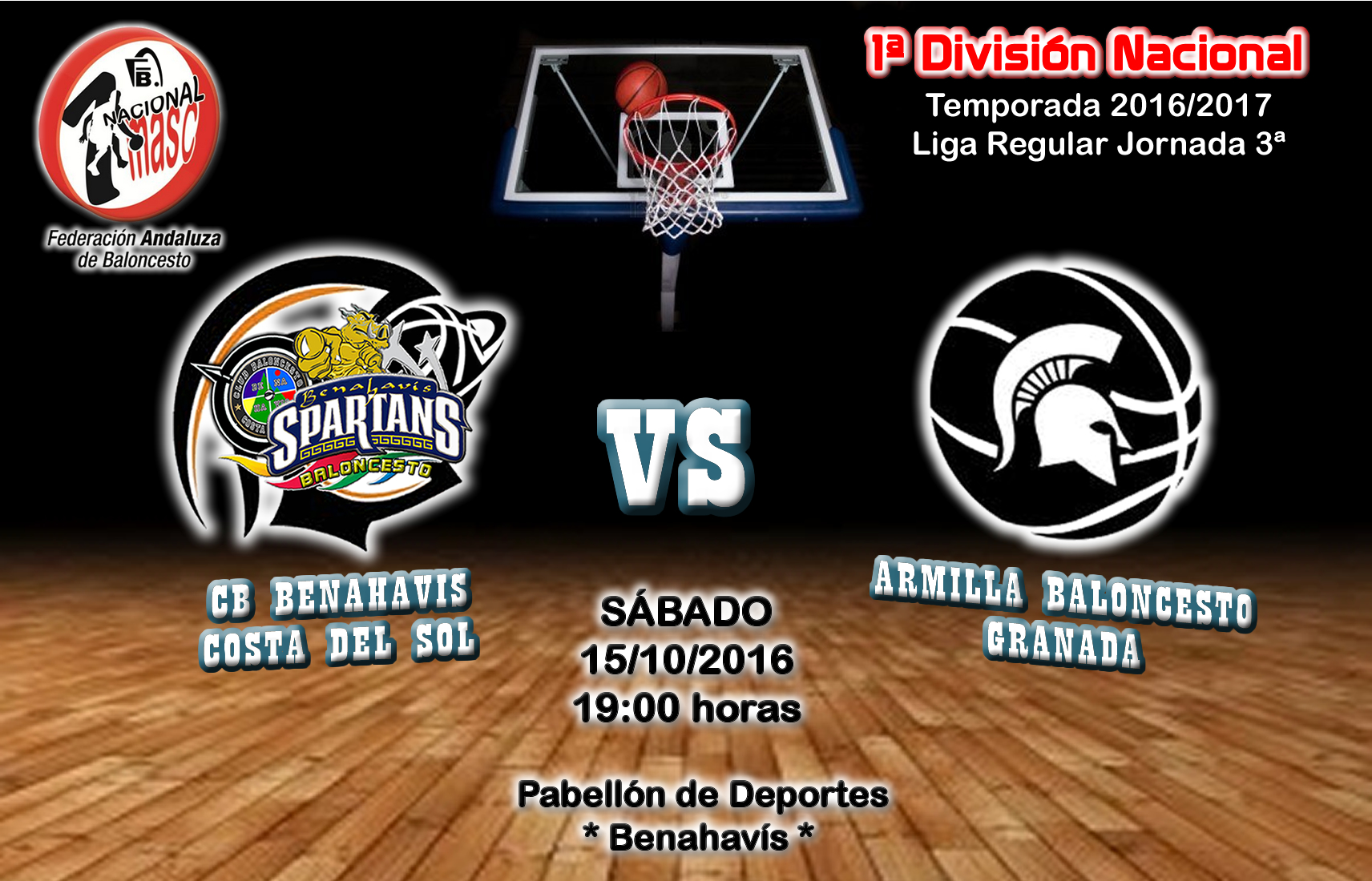 PREVIA J 3ª| 1a Nacional 2016/17 | CB Benahavís Costa del Sol vs Armilla Baloncesto (Granada)
