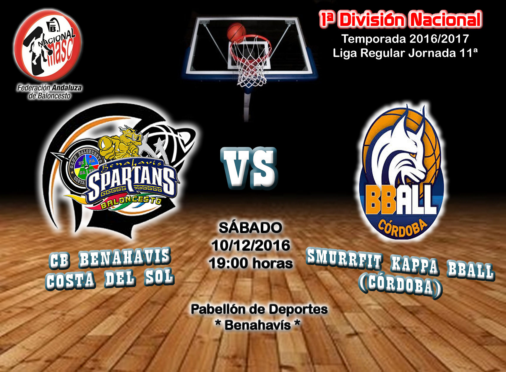 PREVIA J 11ª | 1a Nacional 2016/17 | CB Benahavís Costa del Sol vs Smurrfit Kappa BBall (Córdoba)