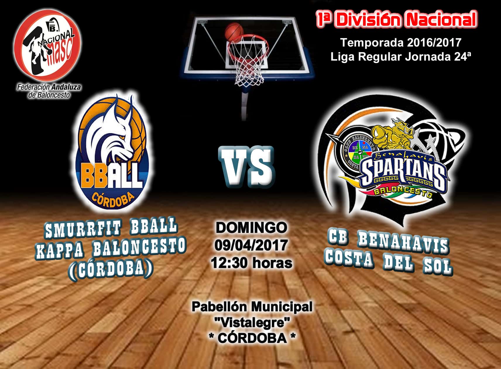 PREVIA J 24ª | 1a Nacional 2016/17 | Smurrfit Kappa BBall Córdoba vs CB Benahavís Costa del Sol