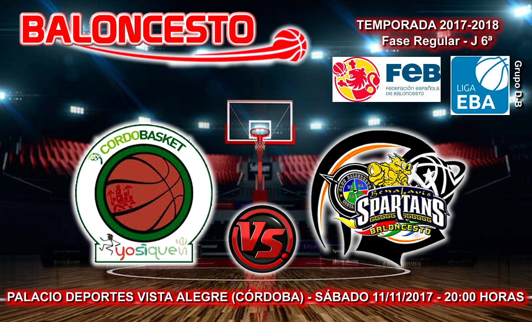 PREVIA | EBA (D-B) 17/18 | J-6ª > Yosiquesé Cordobasket (Córdoba) vs CB Benahavís Costa del Sol