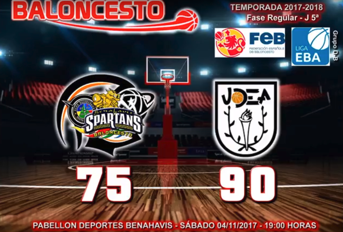 CRÓNICA | EBA (D-B) 17/18 | J-5ª > CB Benahavís Costa del Sol vs ICOM UDEA Algeciras (Cádiz)