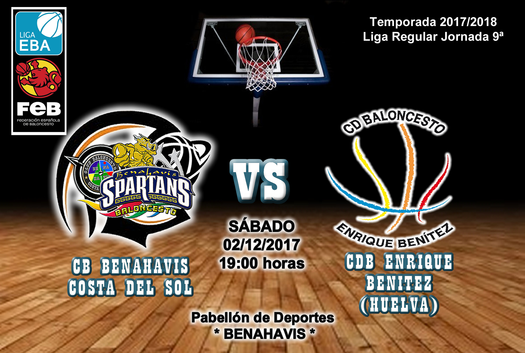 PREVIA | EBA (D-B) 17/18 | J-9ª > CB Benahavís Costa del Sol vs CDB Enrique Benítez (Huelva)