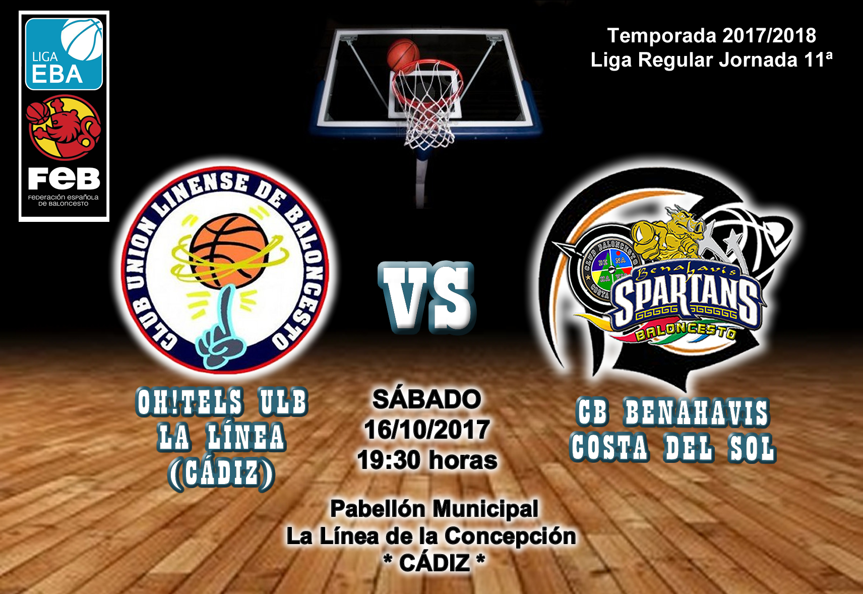 PREVIA | EBA (D-B) 17/18 | J11ª > Oh!Tels ULB La Línea (Cádiz) vs CB Benahavís Costa del Sol