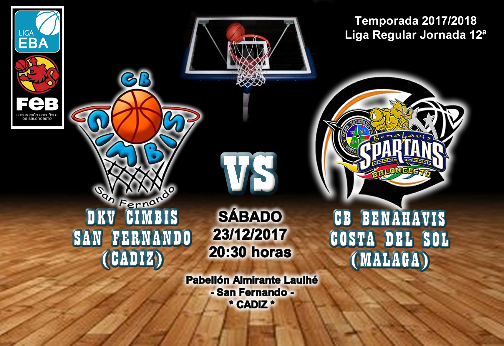 PREVIA | EBA (D-B) 17/18 | J12ª > DKV Cimbis San Fernando (Cádiz) vs CB Benahavís Costa del Sol