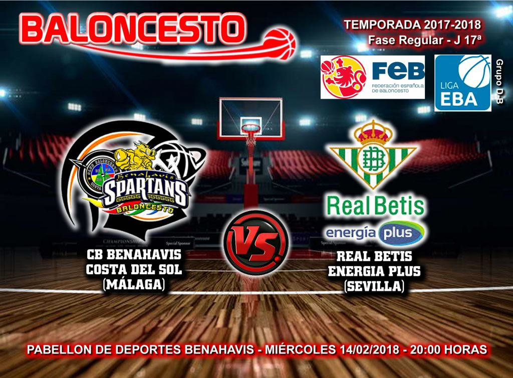 PREVIA | EBA (D-B) 17/18 | J-17ª > CB Benahavís Costa del Sol vs Real Betis Energía Plus (Sevilla)