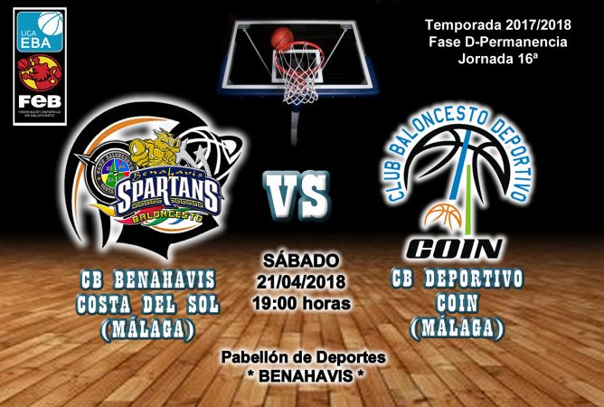 PREVIA | EBA (D-Permanencia) 17/18 | J-16ª > CB Benahavís Costa del Sol vs CB Deportivo Coin