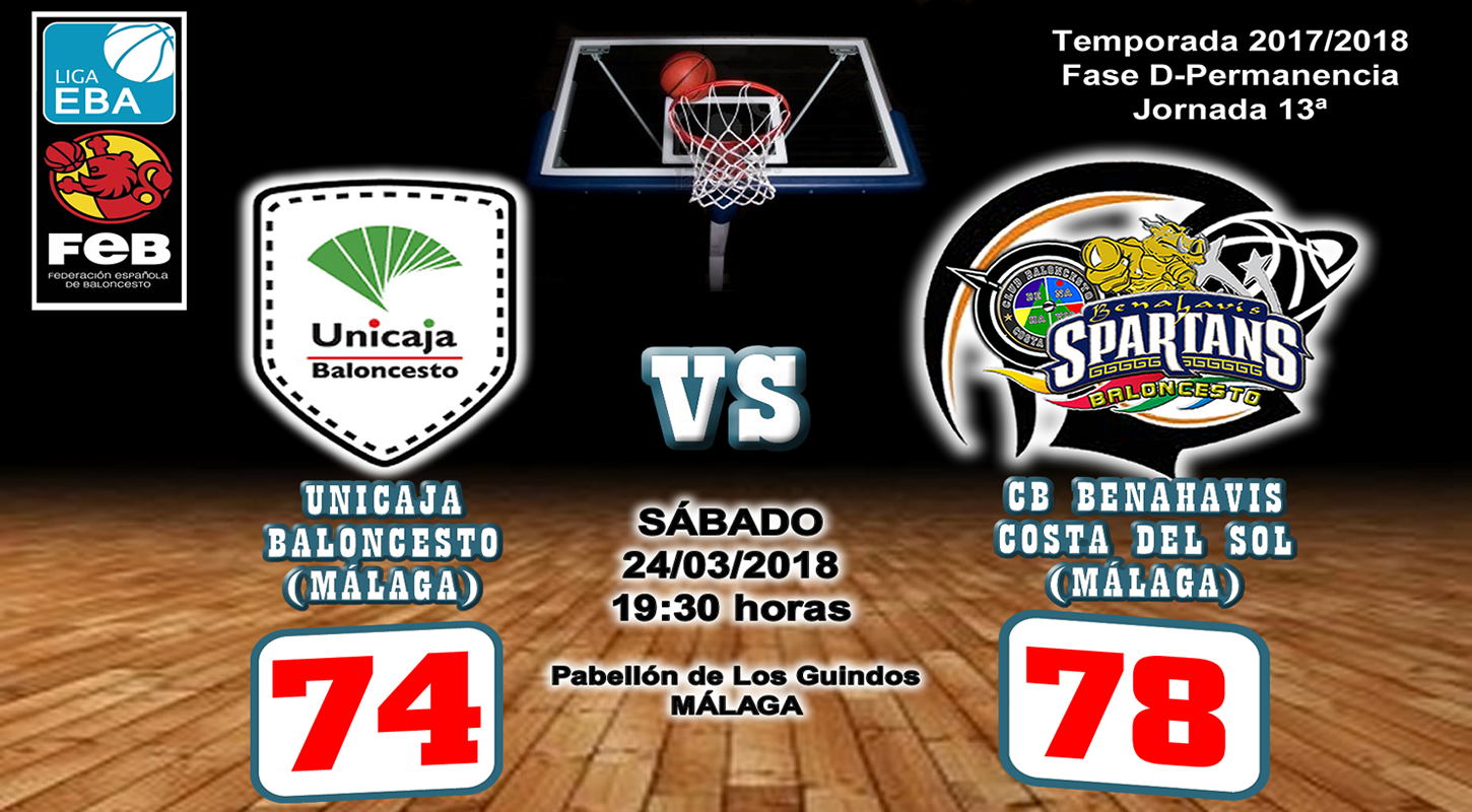 CRONICA | EBA (D-Permanencia) 17/18 | J-13ª > Unicaja Baloncesto Málaga vs CB Benahavís Costa del Sol