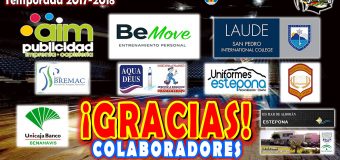 Agradecimientos a los Colaboradores del CB BENAHAVIS COSTA DEL SOL 2017/2018