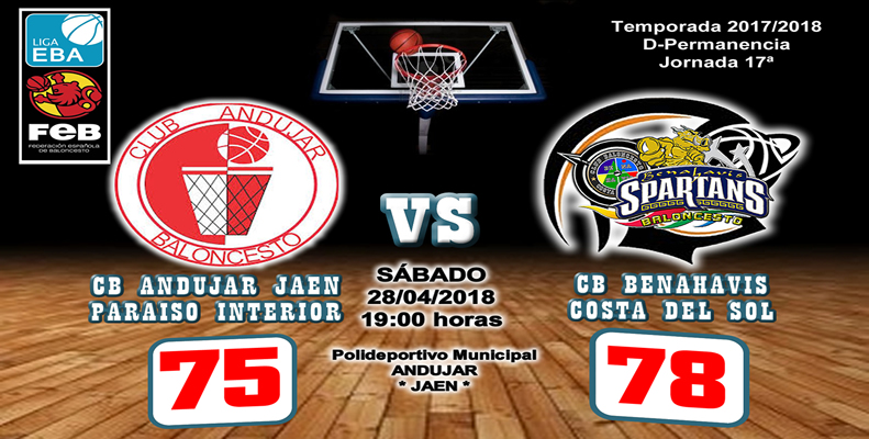 CRONICA | EBA (D-Permanencia) 17/18 | J-17ª > CB Andujar Jaen Paraiso Interior vs CB Benahavís Costa del Sol
