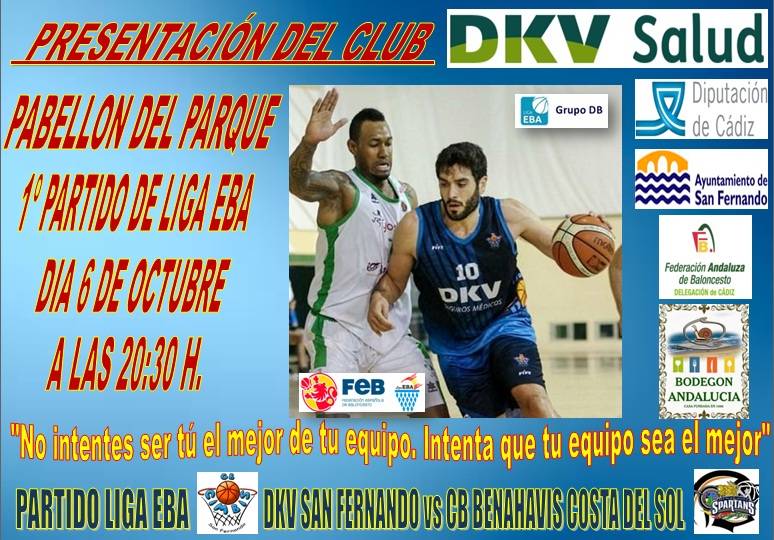 PREVIA | EBA (D-B) 18/19 | J-1ª > DKV CIMBIS San Fernando (Cádiz) vs CB Benahavís Costa del Sol