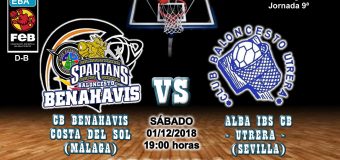 PREVIA | EBA (D-B) 18/19 | J-9ª > CB Benahavís Costa del Sol vs Alba IBS CB Utrera (Sevilla)