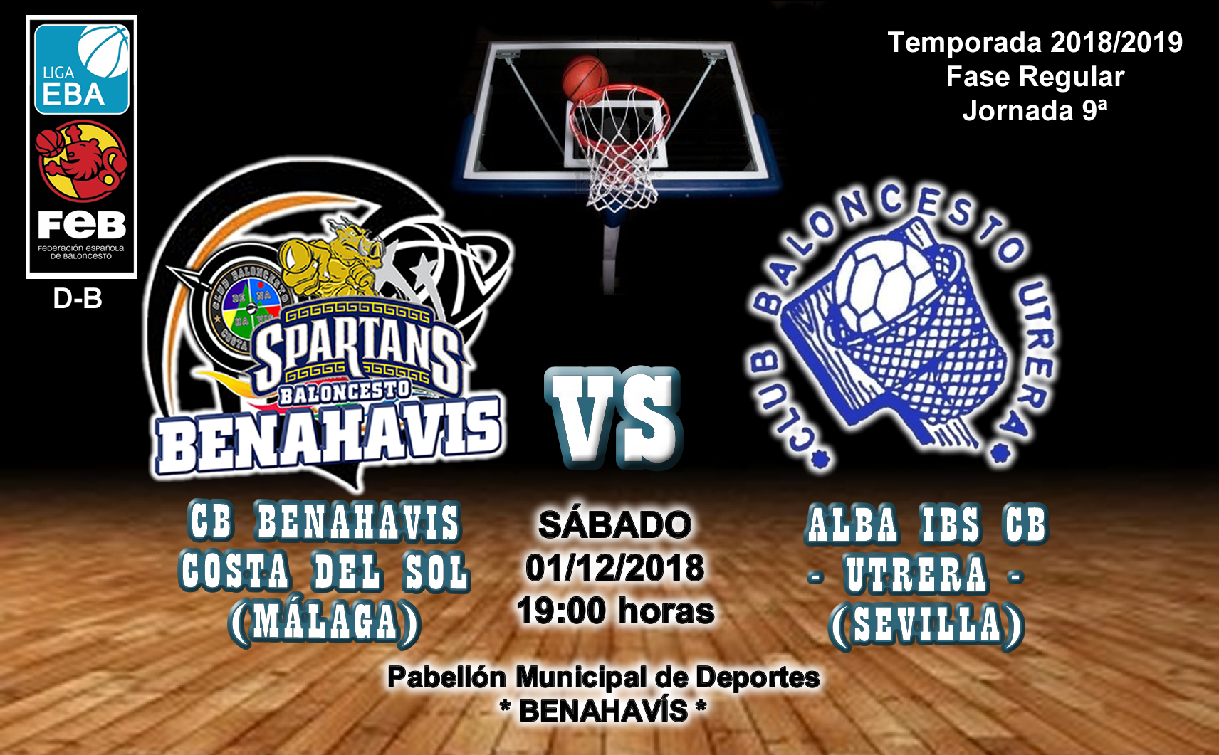 PREVIA | EBA (D-B) 18/19 | J-9ª > CB Benahavís Costa del Sol vs Alba IBS CB Utrera (Sevilla)