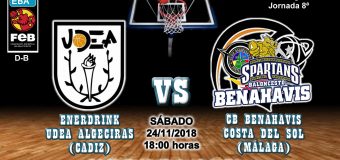 PREVIA | EBA (D-B) 18/19 | J-8ª > EnerDrink UDEA Algeciras (Cádiz) vs CB Benahavís Costa del Sol