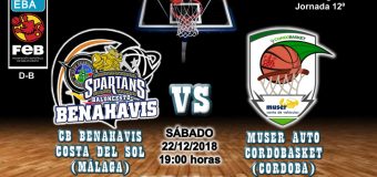 PREVIA | EBA (D-B) 18/19 | J-12ª > CB Benahavís Costa del Sol vs Muser Auto Cordobasket (Córdoba)