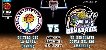 PREVIA | EBA (D-B) 18/19 | J-13ª > OH!TELS ULB La Línea (Cádiz) vs CB Benahavís Costa del Sol