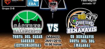 PREVIA | EBA (D-B) 18/19 | J-15ª > Torta del Casar Extremadura vs CB Benahavís Costa del Sol