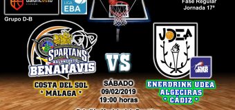 PREVIA | EBA (D-B) 18/19 | J-17ª > CB Benahavís Costa del Sol vs EnerDrink UDEA Algeciras (Cádiz)