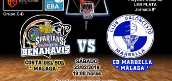 PREVIA EBA D 18/19> PlayOffs Ascenso Leb Plata | J-9ª > CB Benahavís Costa del Sol vs CB Marbella