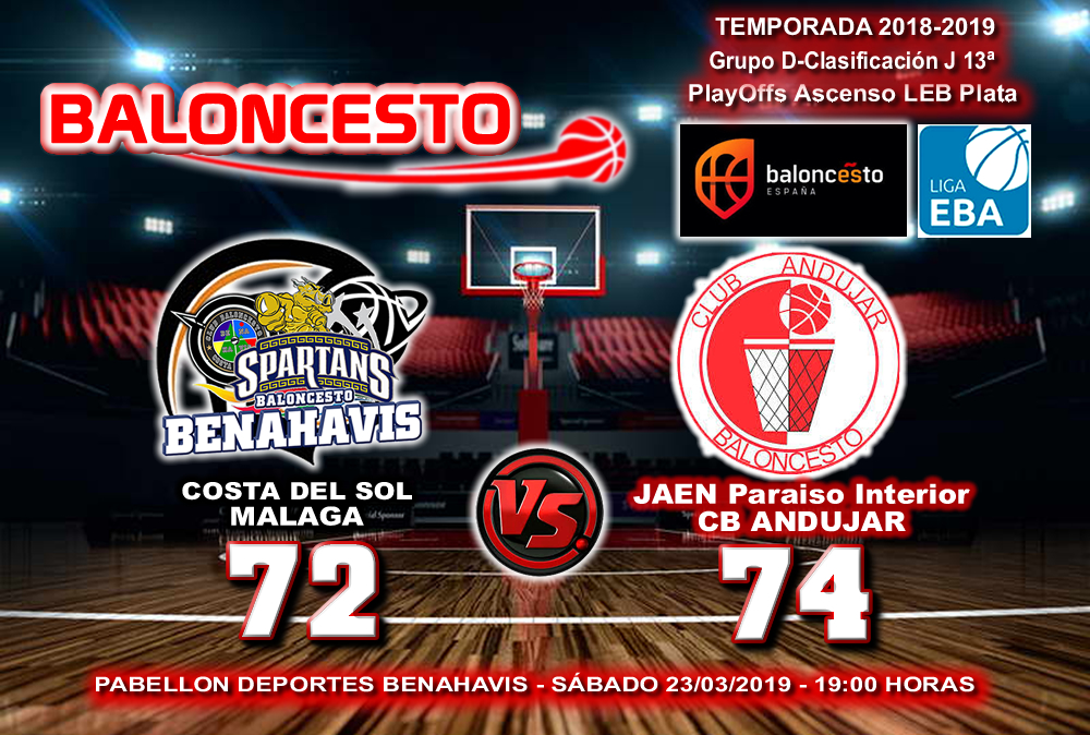 CRÓNICA EBA D 18/19> PlayOffs Ascenso Leb Plata | J-13ª > CB Benahavís Costa del Sol vs Jaén Paraiso Interior CB Andujar