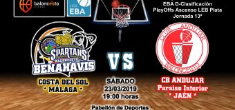 PREVIA EBA D 18/19> PlayOffs Ascenso Leb Plata | J-13ª > CB Benahavís Costa del Sol vs Jaén Paraiso Interior CB Andujar