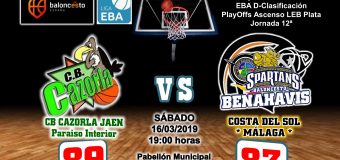 CRÓNICA EBA D 18/19> PlayOffs Ascenso Leb Plata | J-12ª > CB Cazorla Jaén Paraiso Interior vs CB Benahavís Costa del Sol