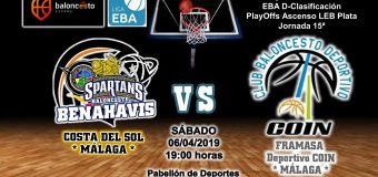 PREVIA EBA D 18/19> PlayOffs Ascenso Leb Plata | J-15ª > CB Benahavís Costa del Sol vs Framasa Deportivo Coín
