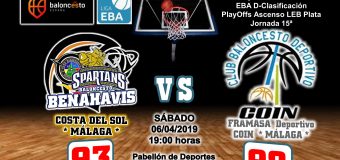 CRÓNICA EBA D 18/19> PlayOffs Ascenso Leb Plata | J-15ª > CB Benahavís Costa del Sol vs Framasa Deportivo Coín