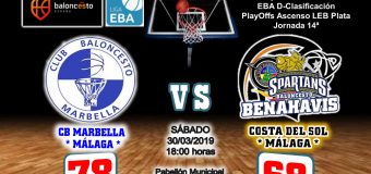 CRÓNICA EBA D 18/19> PlayOffs Ascenso Leb Plata | J-14ª > CB Marbella vs CB Benahavís Costa del Sol