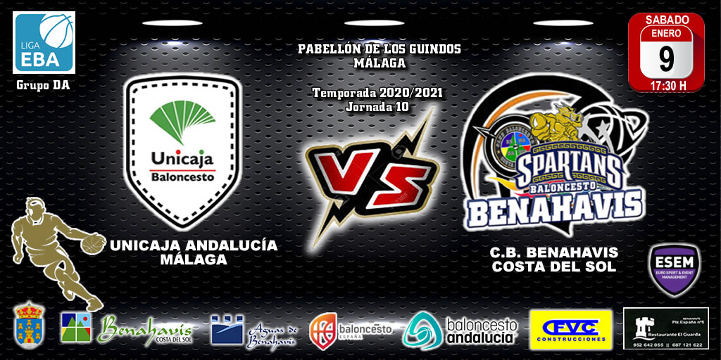 PREVIA | EBA (D-A) 20/21 | J-10ª > Unicaja Andalucía vs CB Benahavís Costa del Sol