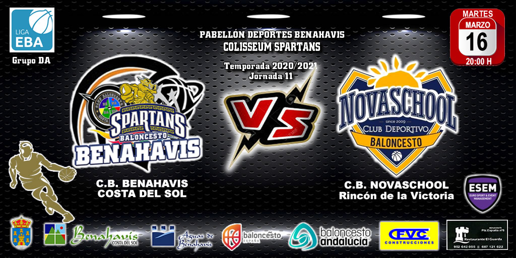 PREVIA | EBA (D-A) 20/21 | J-11ª > CB Benahavís Costa del Sol vs CB Novaschool (Rincón de la Victoria)