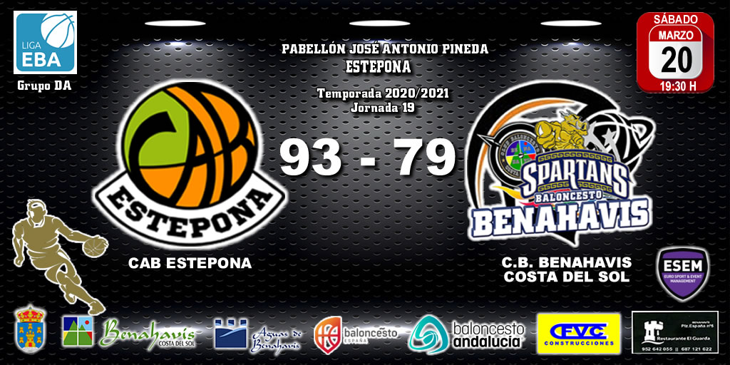 CRONICA | EBA (D-A) 20/21 | J-19ª > CAB Estepona vs CB Benahavís Costa del Sol