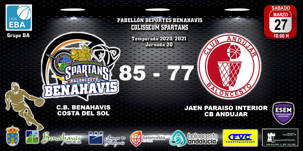 CRONICA | EBA (D-A) 20/21 | J-20ª > CB Benahavís Costa del Sol vs Jaén Paraiso Interior CB Andújar