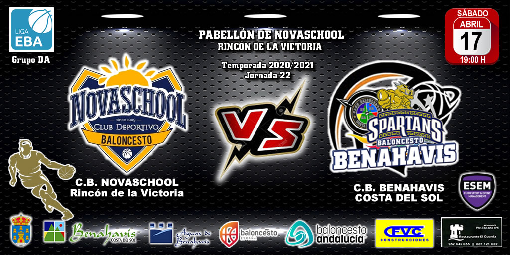 PREVIA | EBA (D-A) 20/21 | J-22ª > Novaschool (Rincón de la Victoria) vs CB Benahavís Costa del Sol
