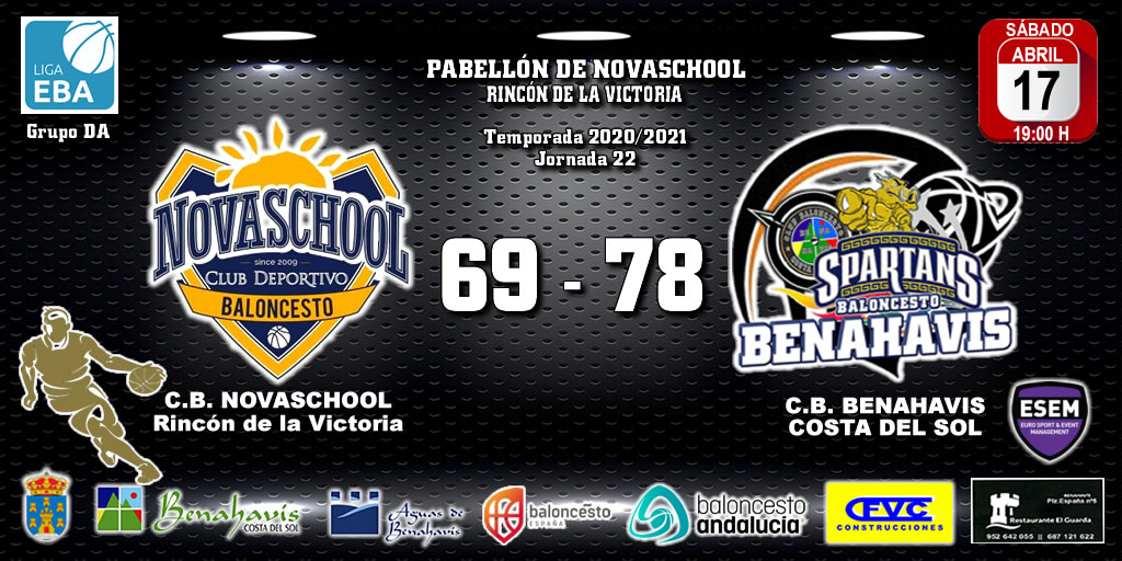 CRÓNICA | EBA (D-A) 20/21 | J-22ª > Novaschool (Rincón de la Victoria) vs CB Benahavís Costa del Sol