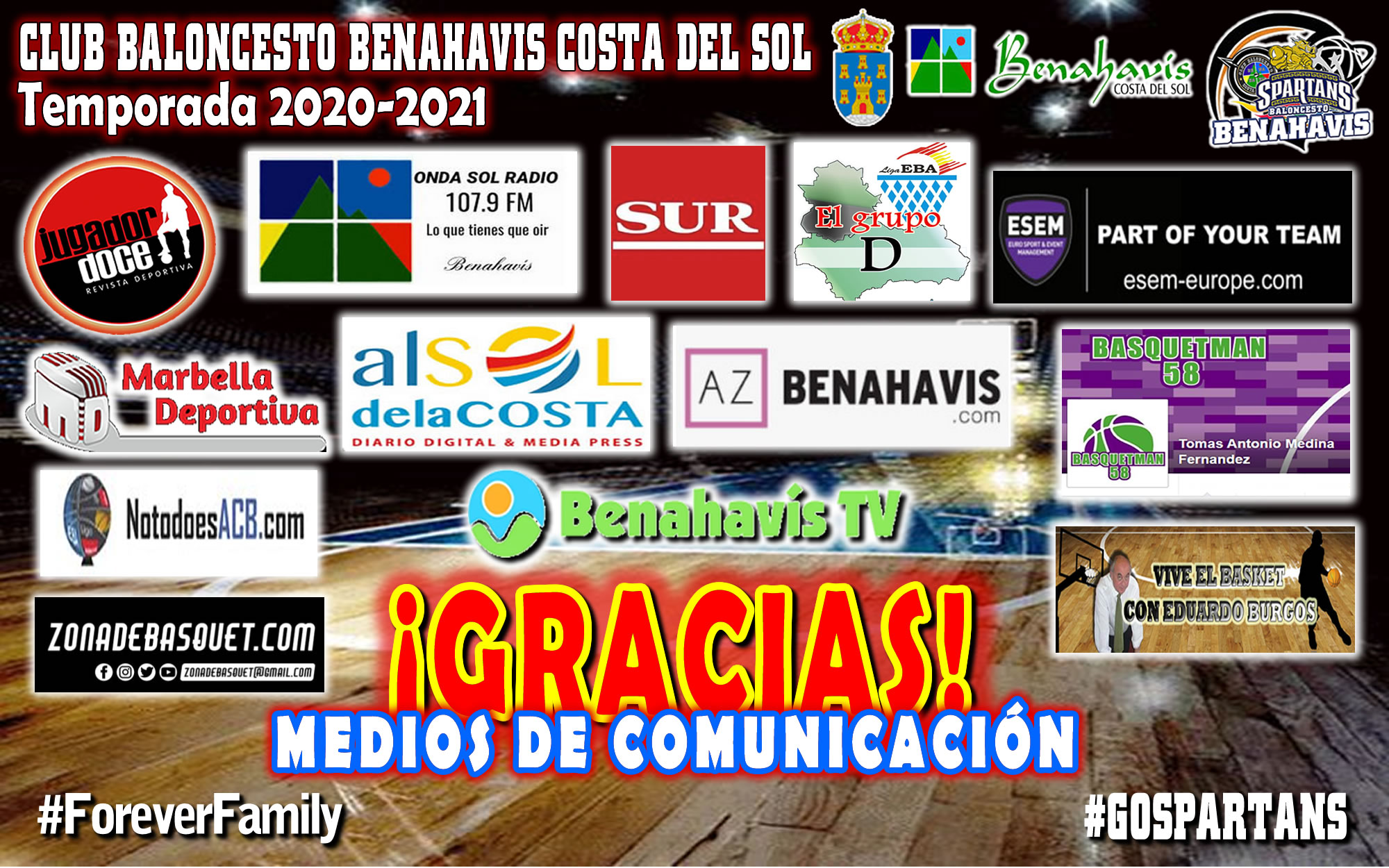 GRACIAS A LOS MEDIOS DE COMUNICACIÓN TEMPORADA 2020-2021