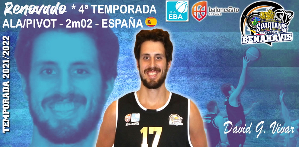 Temp. 2021-2022 – LIGA EBA, RENOVACIÓN Jugador >> DAVID G. VIVAR