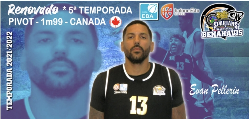 Temp. 2021-2022 – LIGA EBA, RENOVACIÓN Jugador >> EVAN PELLERIN