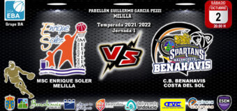 PREVIA | EBA (D-A) 21/22 | J-1ª > MSC Enrique Soler vs CB Benahavís Costa del Sol