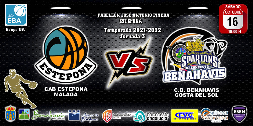 PREVIA | EBA (D-A) 21/22 | J-3ª > CAB Estepona (Málaga) vs CB Benahavís Costa del Sol