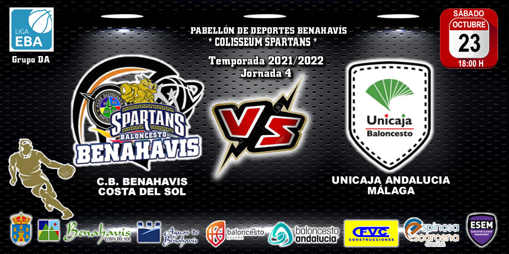 PREVIA | EBA (D-A) 21/22 | J-4ª > CB Benahavís Costa del Sol vs Unicaja Andalucía (Málaga)