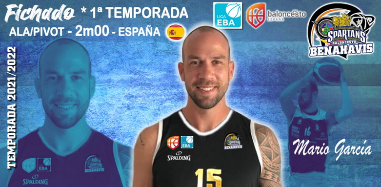 Temp. 2021-2022 – LIGA EBA, FICHAJE Jugador >> MARIO GARCÍA