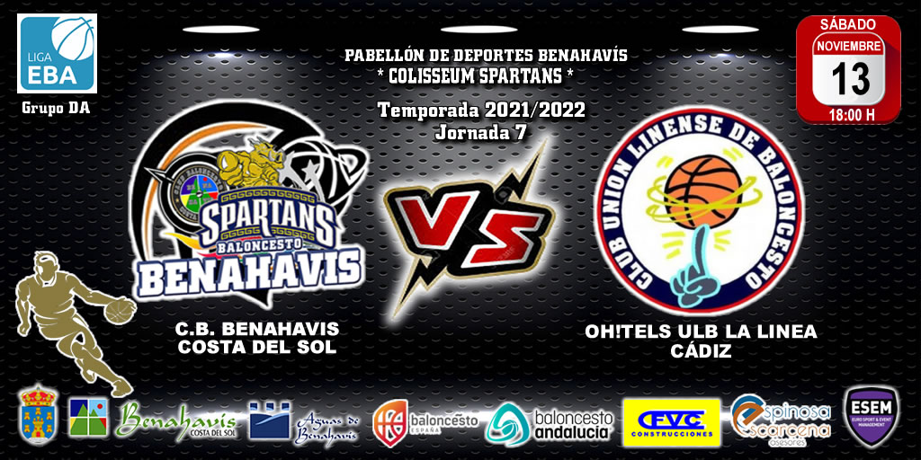 PREVIA | EBA (D-A) 21/22 | J-7ª > CB Benahavís Costa del Sol vs ULB La Línea (Cádiz)