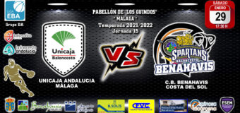 🚨⛹🏀 PREVIA | EBA (D-A) T21/22 | J-15ª | UNICAJA ANDALUCÍA (MÁLAGA) vs CB BENAHAVÍS COSTA DEL SOL