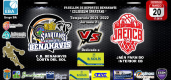 🚨⛹🏀 PREVIA | EBA (D-A) T21/22 | J-21ª | CB BENAHAVÍS COSTA DEL SOL vs JAÉN PARAISO INTERIOR CB