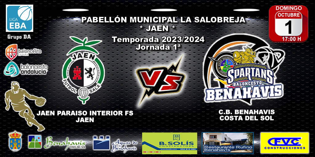 🚨⛹🏀 PREVIA | EBA (DA) T23/24 | J-1ª | JAEN PARAISO INTERIOR FS vs CB BENAHAVIS COSTA DEL SOL