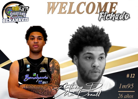 🚨⛹🏀 TEMP. 2023/2024 – LIGA EBA – FICHAJE Jugador >> ANTHONY DEVIN MCDONALD