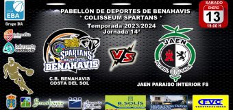 🚨⛹🏀 PREVIA | EBA (DA) T23/24 | J-14ª | CB BENAHAVIS COSTA DEL SOL vs JAEN PARAISO INTERIOR FS